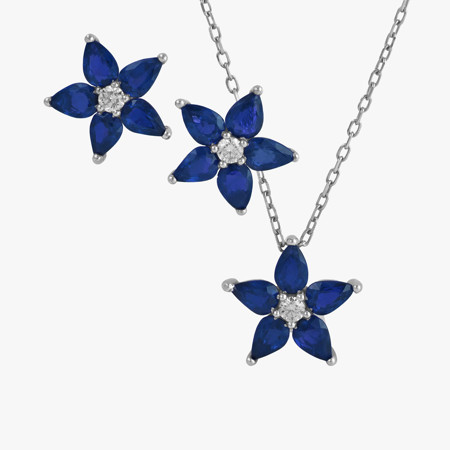 Jupiter Sapphire Jewelry Half Set